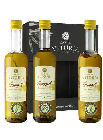 Pack 3 garrafas azeites aromatizados 500ml